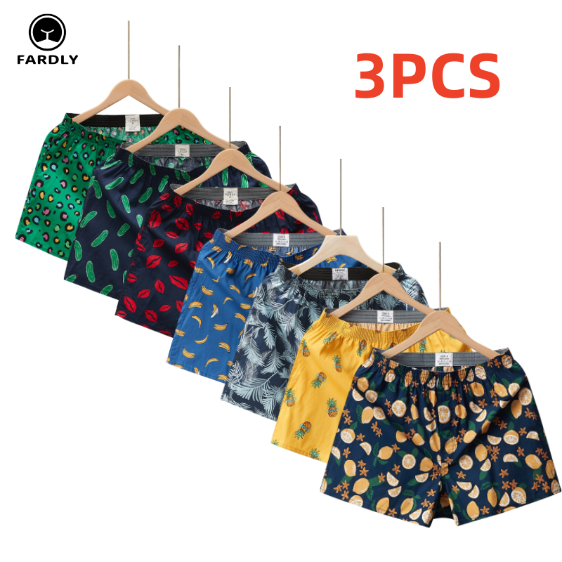 Multi Pack Underwear - Men's Boxer Briefs Cotton Breathable Loose