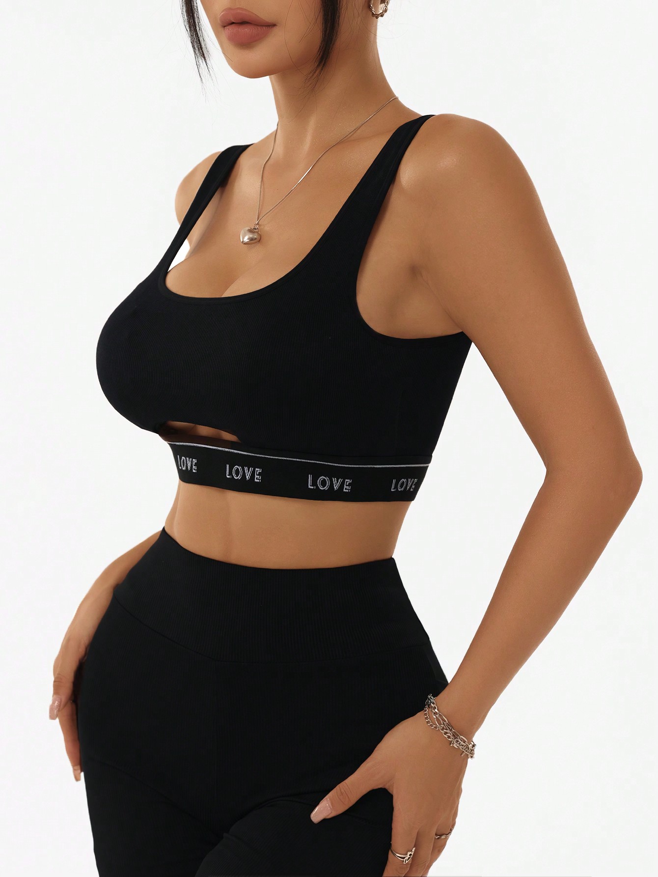 Women Ribbed U Neck Sports Bra - مراجعة Tank Top Ribbed وسعره