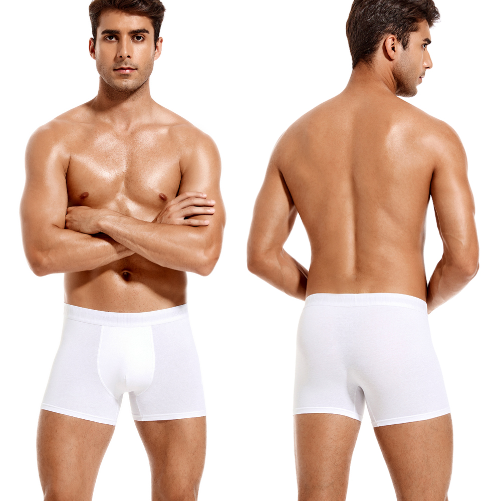 6pcs White Men Panties Cotton  - مراجعة Boxer Brief Pack Cotton وسعره
