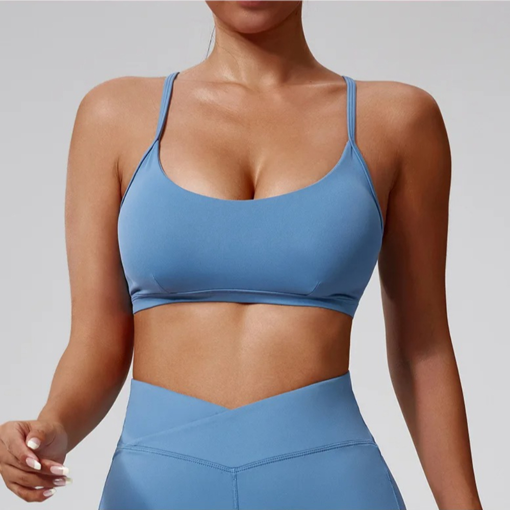 Sexy Cross Back Sports Bra Wom - مراجعة Quick Dry Underwear وسعره