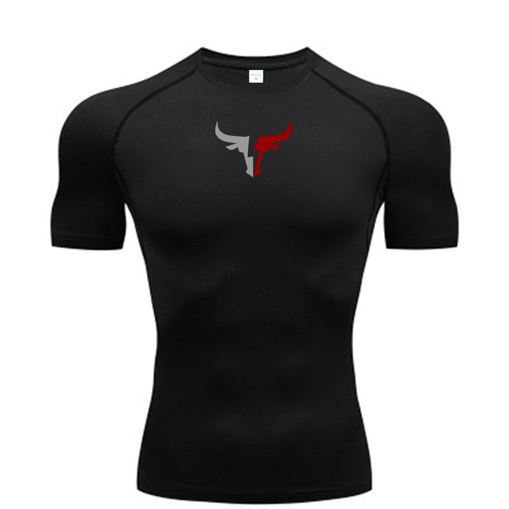 Men's bull head compression T- - مراجعة T Shirt Tight Fit وسعره