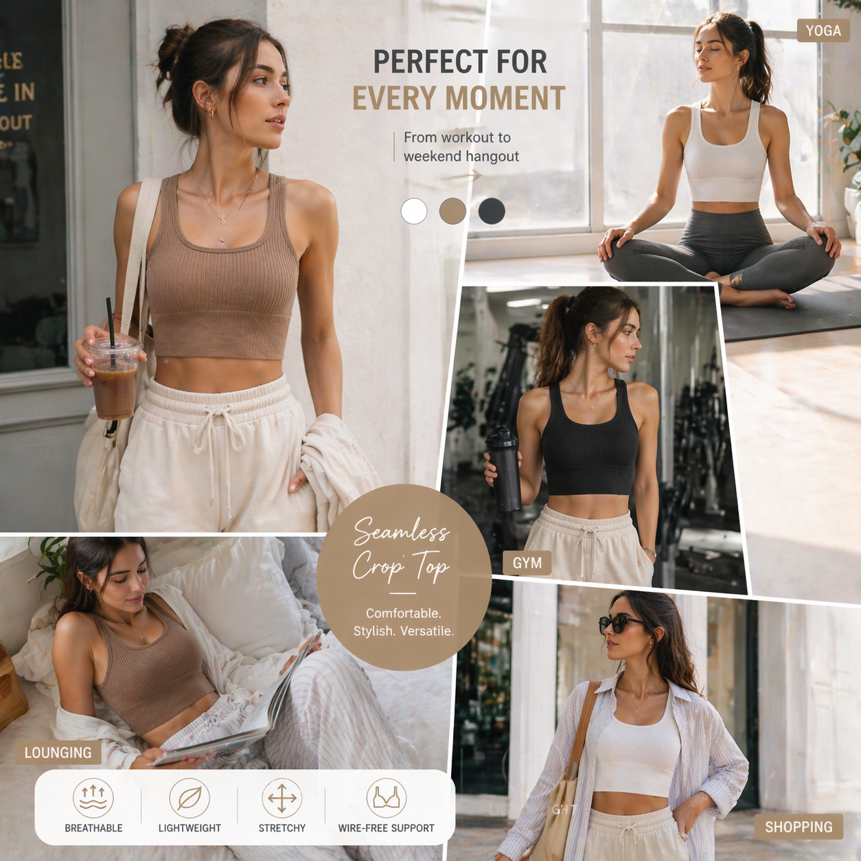 Women Seamless Ribbed Crop Top - مراجعة Tank Top Ribbed وسعره