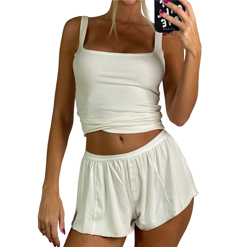 FX-Women Summer Lounge Set Rib - مراجعة Tank Top Ribbed وسعره