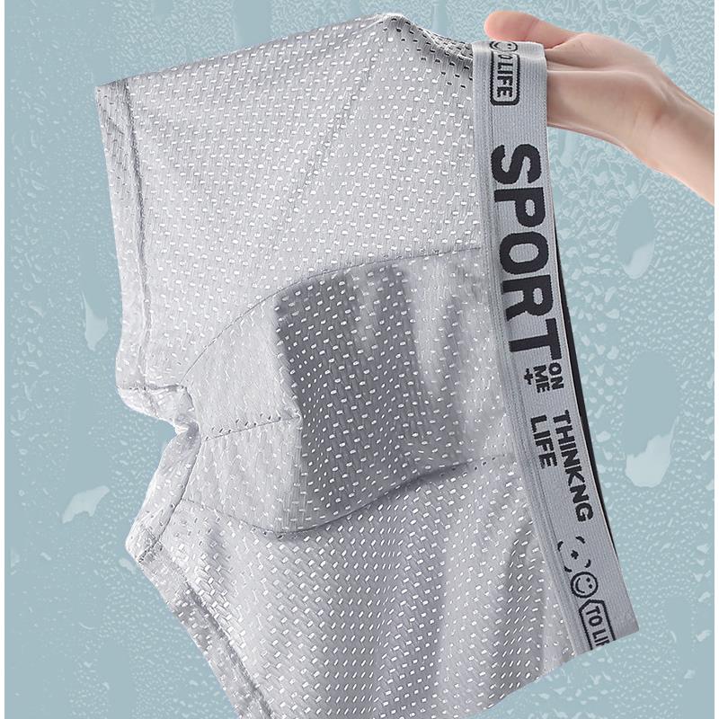 5PCS Men's Ice Silk Mesh Boxer - مراجعة Mesh Sport Boxer وسعره