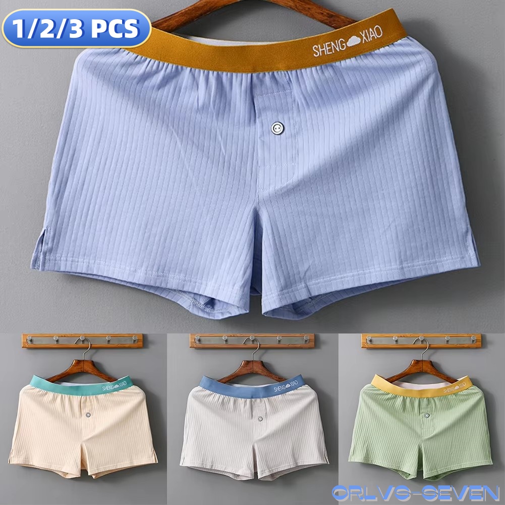 1/2/3 PCS Men's Panties Cotton - مراجعة Boxer Brief Pack Cotton وسعره