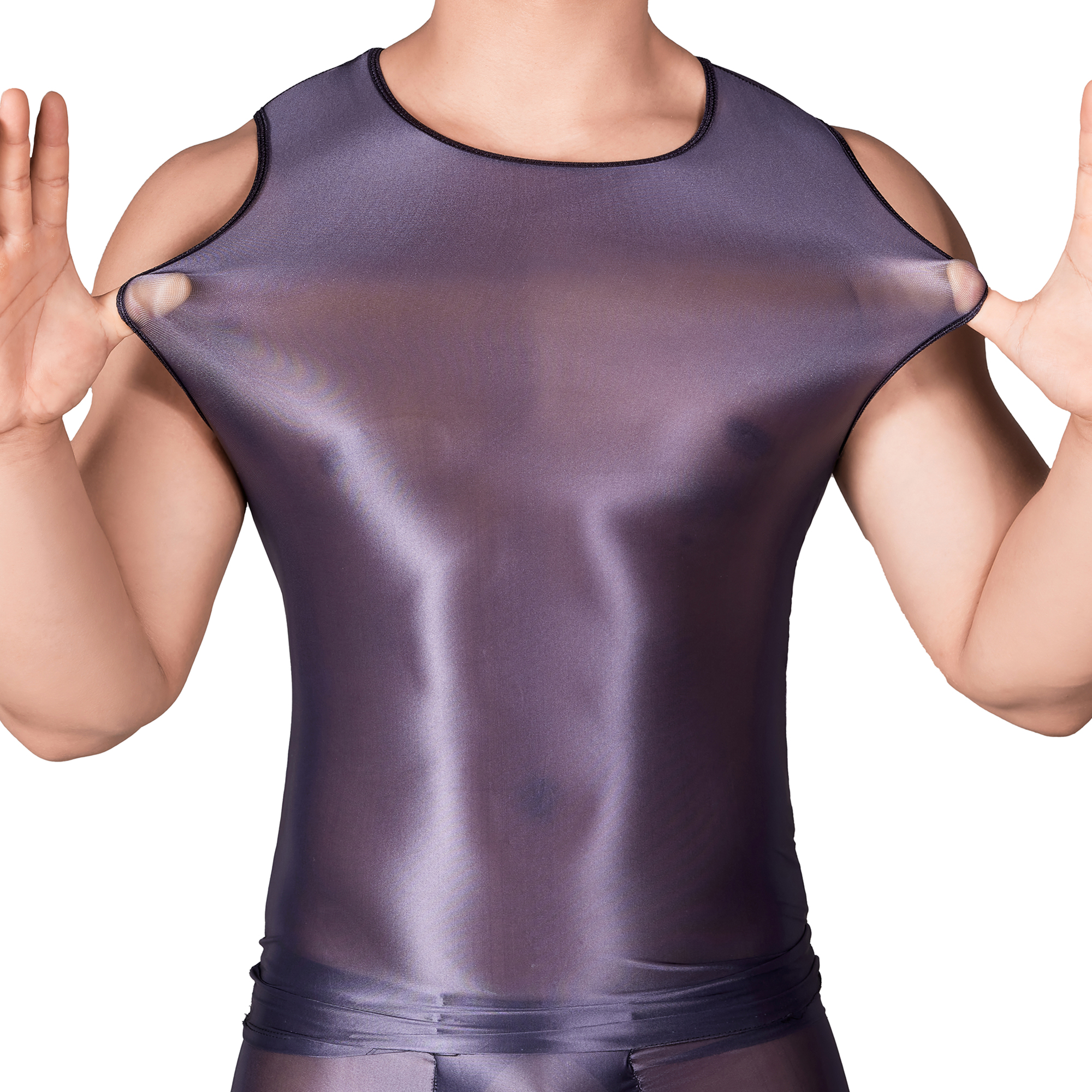 Solid Color Men's Slim Smooth  - مراجعة Sleeveless Undershirt وسعره